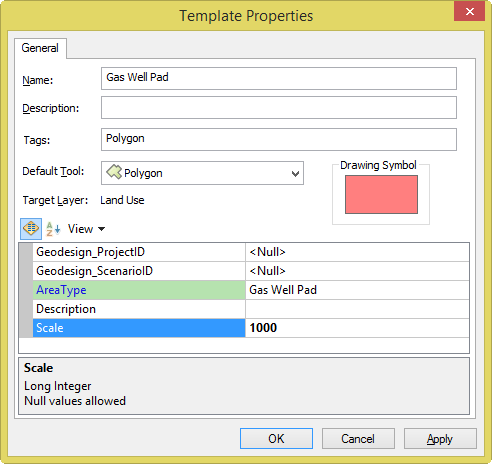 Set a default value in the Template Properties dialog box Set a default value in the Template Properties dialog box